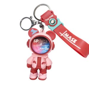 Space Astronaut Keychain red