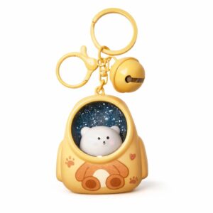 Cute  Bunny LED Keychain Yellow