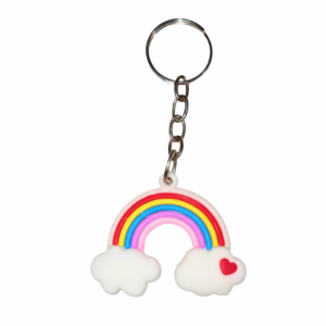 Cute Rainbow Cloud Keychain