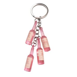 Mini Blue Soju Bottle Keychain