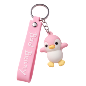 Cute Penguin Keychain pink