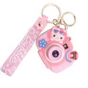 projector camera keychain pink
