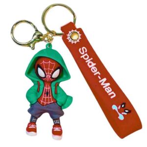 Spider Hero Keychain – Cute Hoodie Style 12