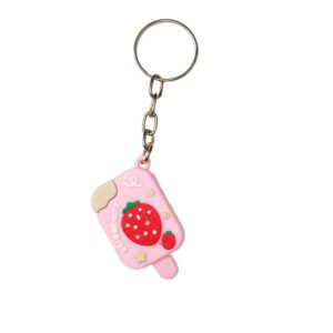 Cute Strawberry Ice Cream Keychain p-69