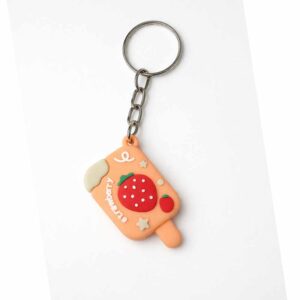 Cute Strawberry Ice Cream Keychain p-72