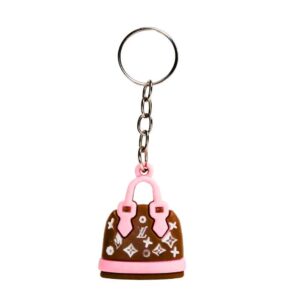 Stylish Mini Handbag Keychain pink p-100