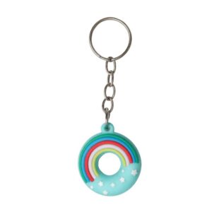 Rainbow Donut Keychain p-126