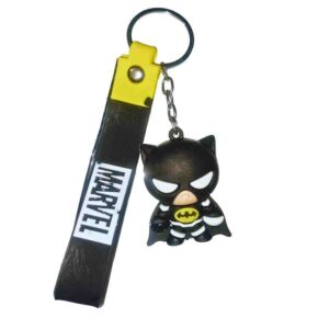 Cute Batman Marvel Style Keychain with Rubber Strap p-139